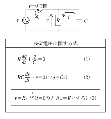 第4図　回路と電圧に関する式