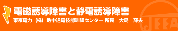 電磁誘導障害と静電誘導障害 東京電力（株）地中送電技能訓練センター 所長　大島　輝夫