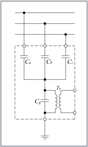 第3図　接地コンデンサによる零相電圧検出
