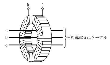 第1図　零相変流器（ZCT）の原理