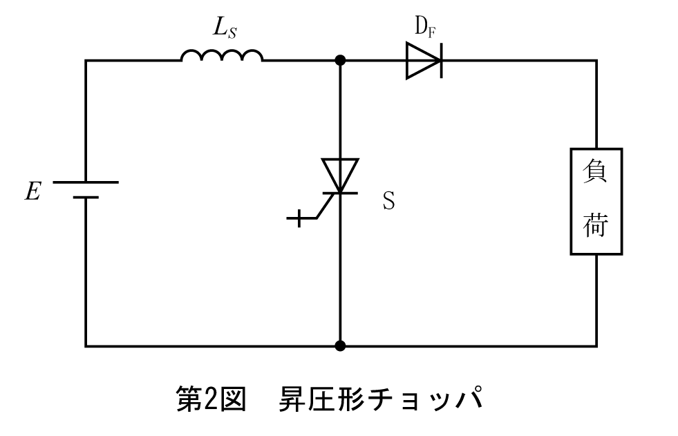 第2図 昇圧形チョッパ